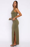 Chasing Stillness Maxi Skirt Olive
