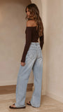 Romy Long Sleeve Top Chocolate