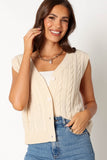 Kyle Knit Vest Cream