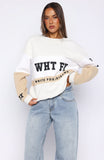 Latest And Greatest Oversized Sweater Neutral