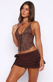 Floating Away Bustier Dark Chocolate