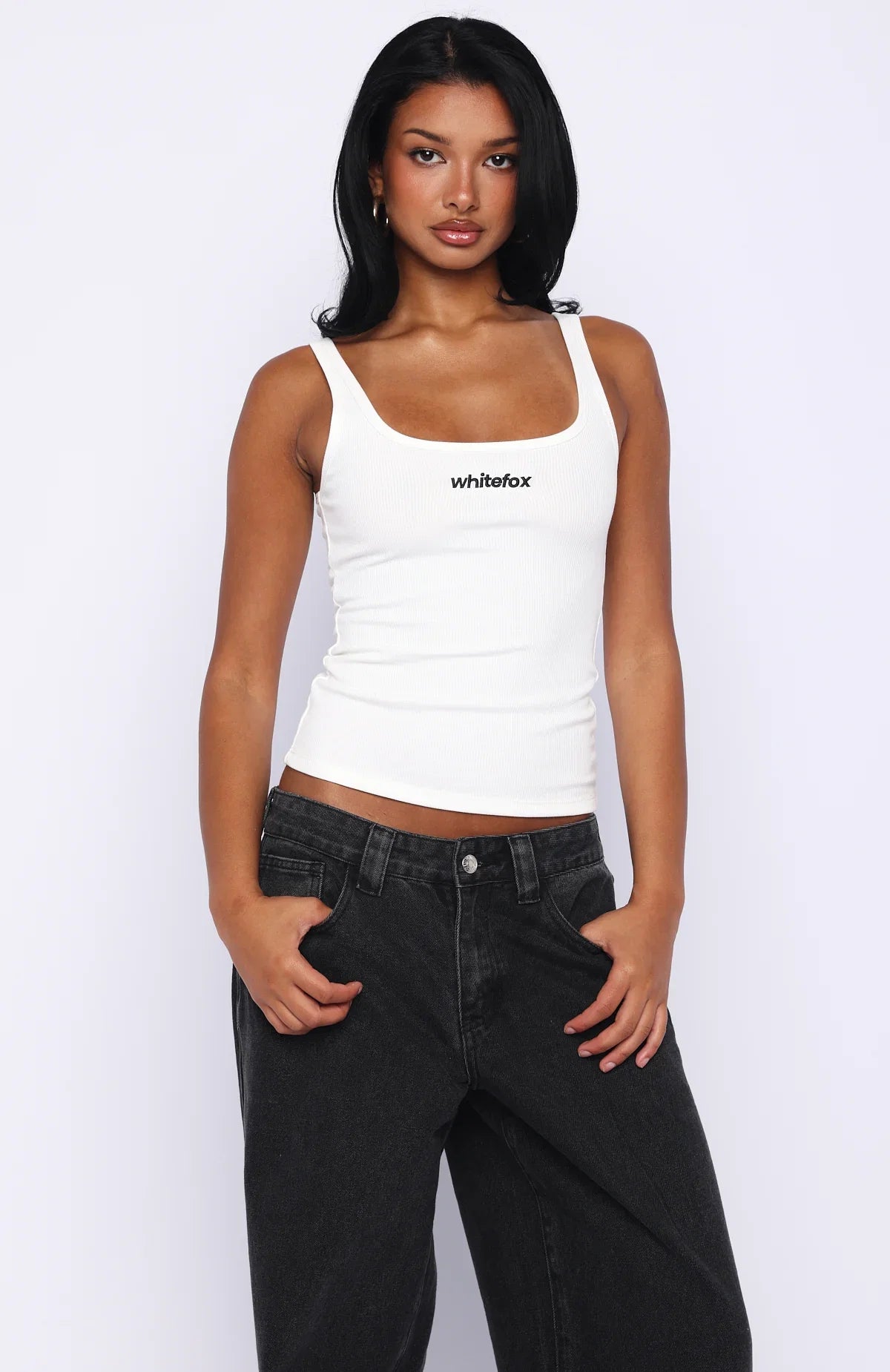 Lost In The Moment Tank Top White