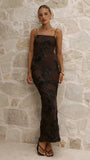 Alara Maxi Dress Chocolate Black