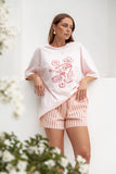 Loa Graphic Tee Pink Red