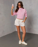 Cloud Kiss Partial Button Sweatshirt