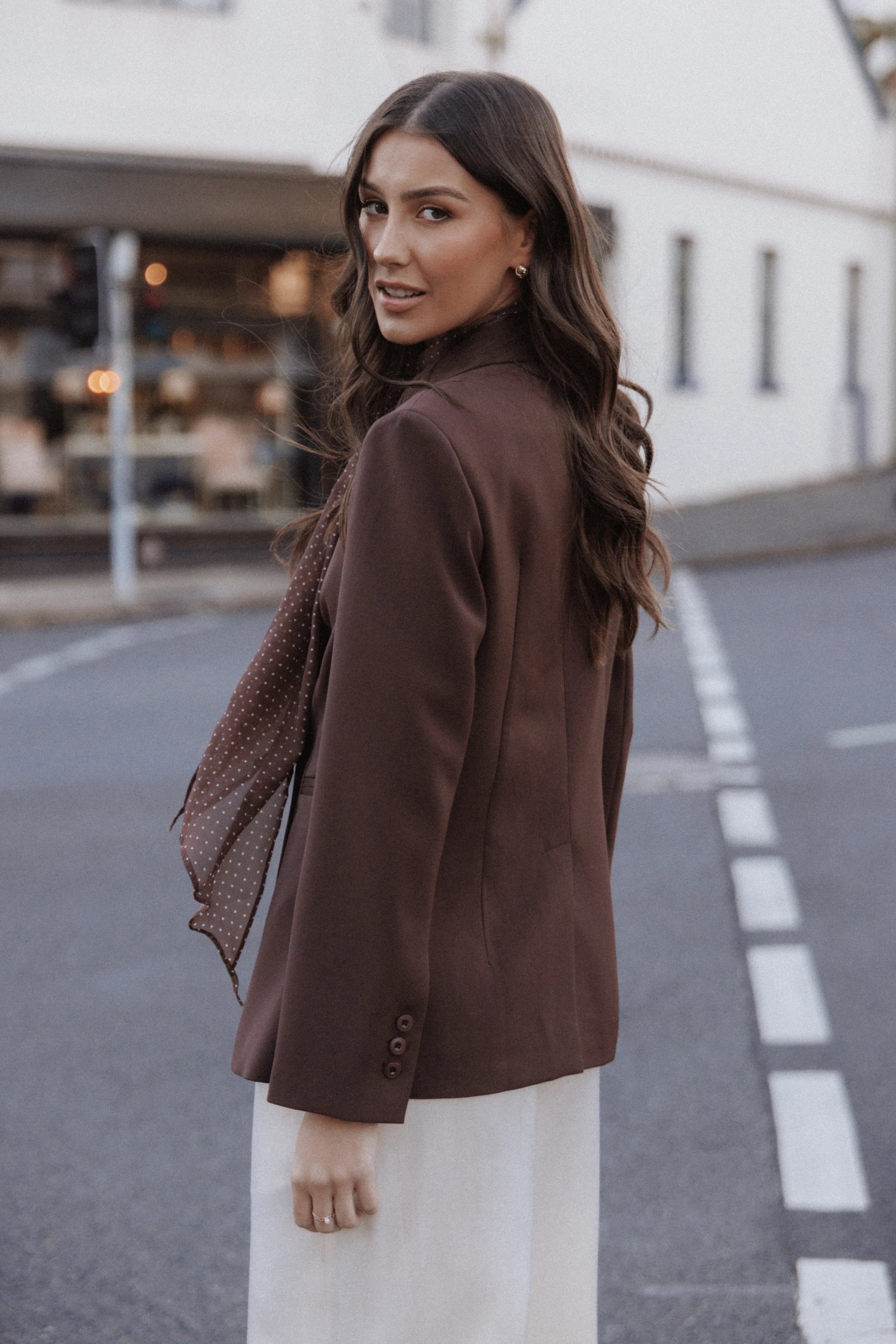 Leo Blazer Chocolate Brown