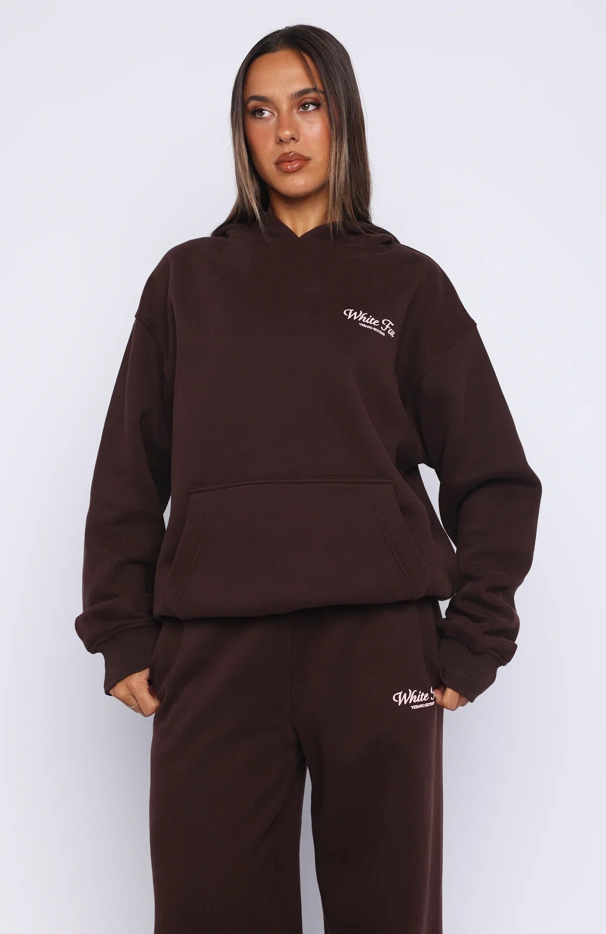 Verano Sixteen Lilia Oversized Hoodie Chocolate