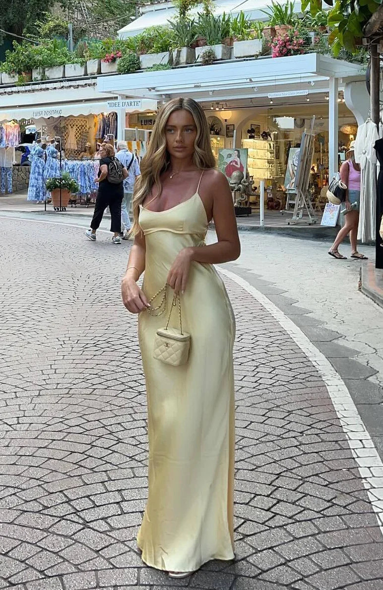 Its Not The Same Maxi Dress Lemon