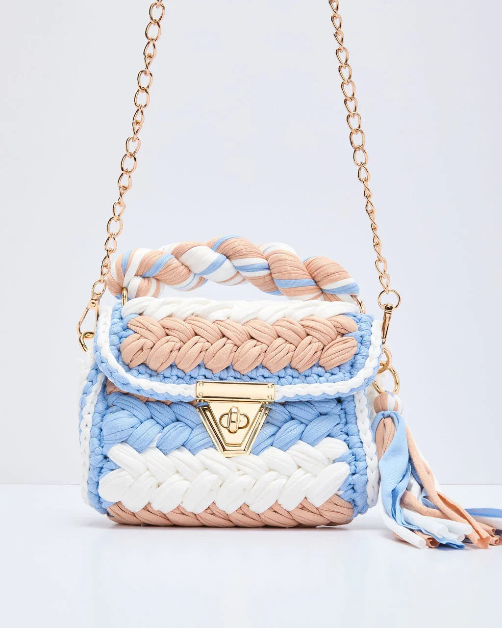 Resort Only Braided Top Handle Bag