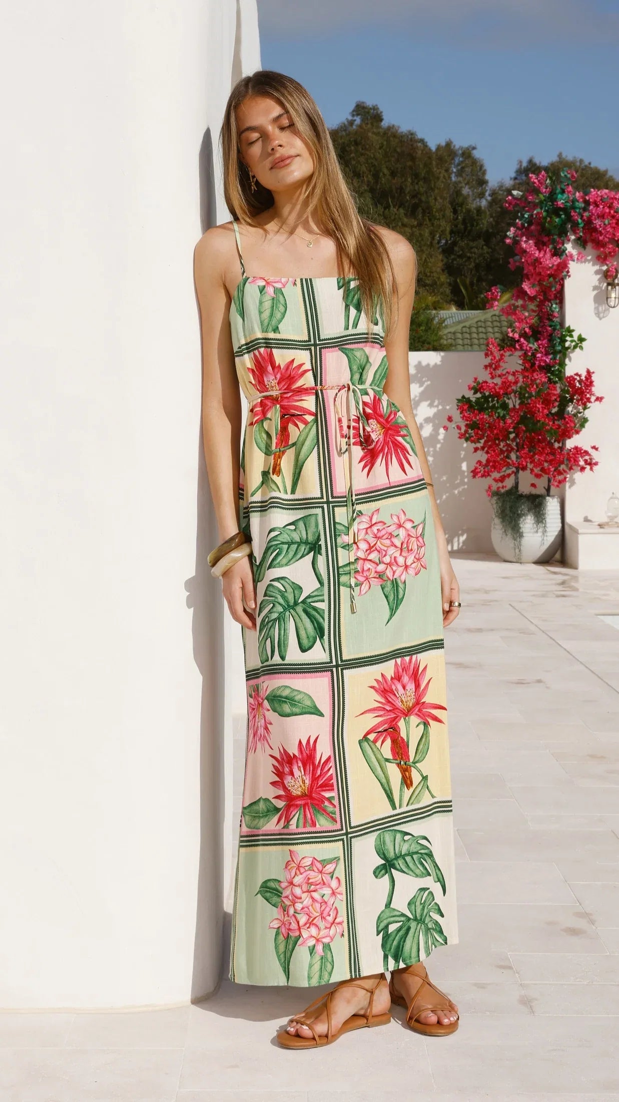 Elora Maxi Dress Tropical Bloom