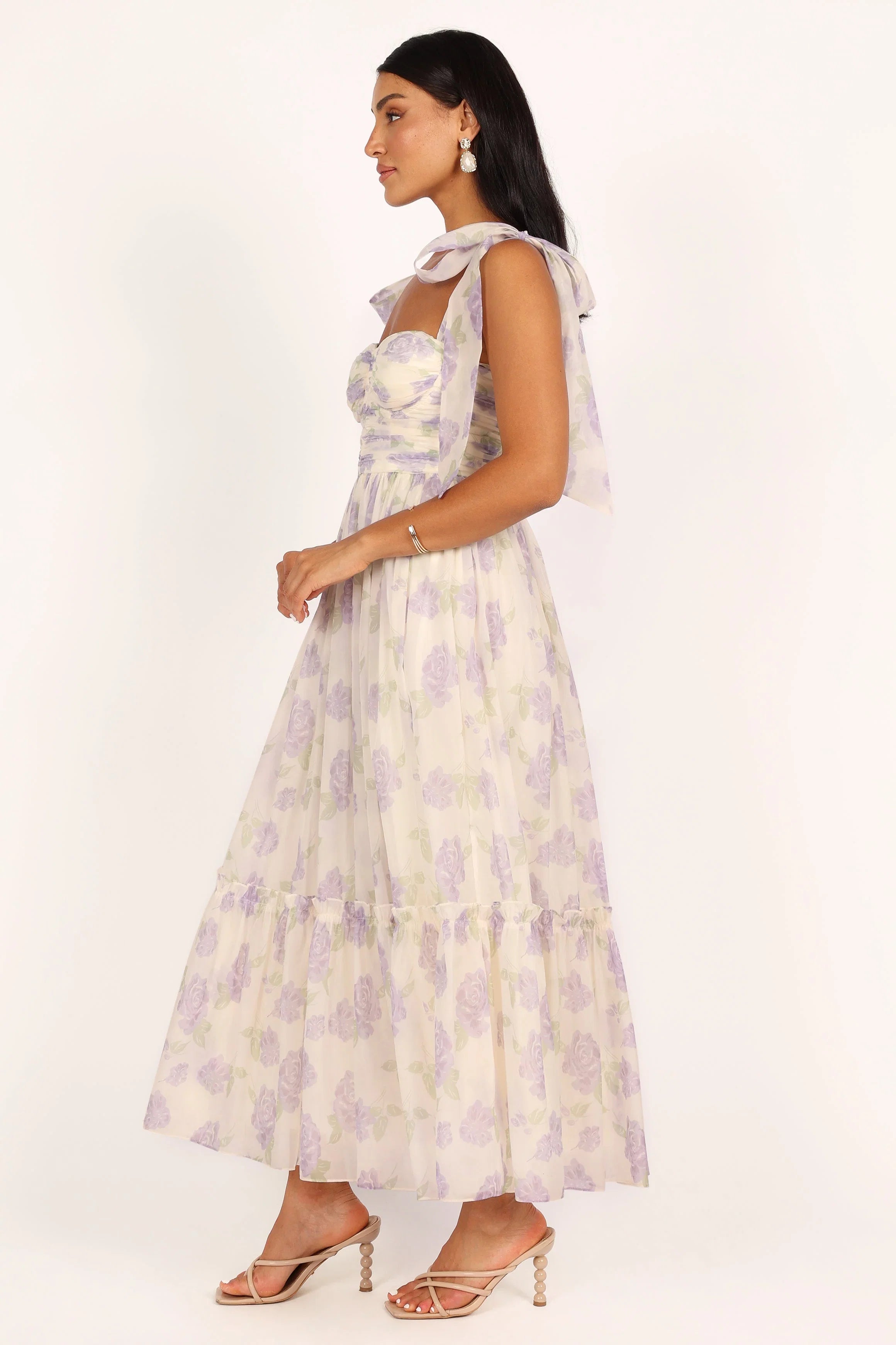 Floret Midi Dress Lavender