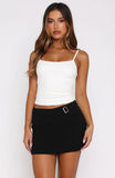 Wild Romance Mini Skort Black