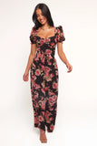 Estie Pants Black Floral