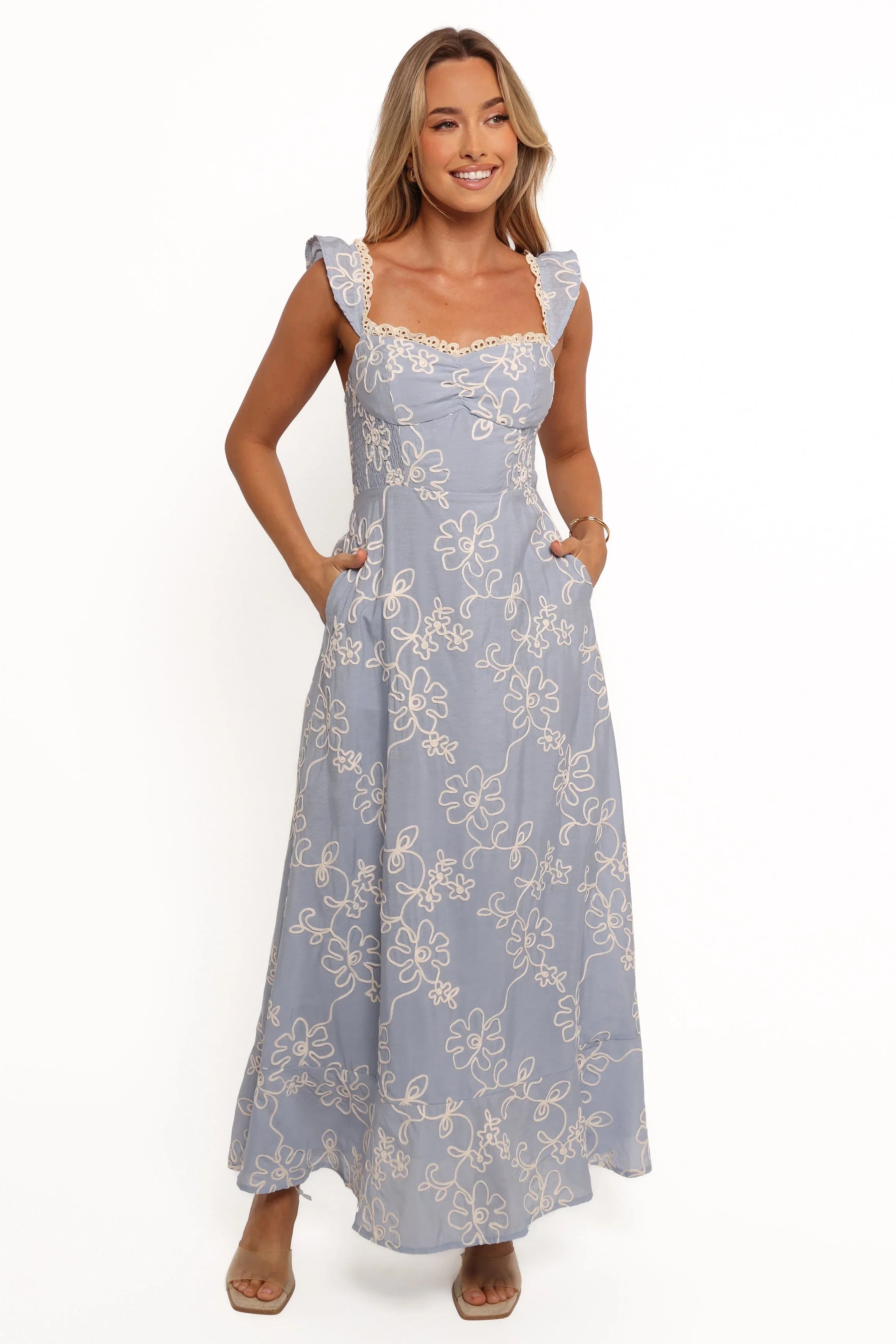 Ellise Midi Dress Blue