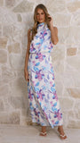 Marlie Maxi Dress Blue Floral