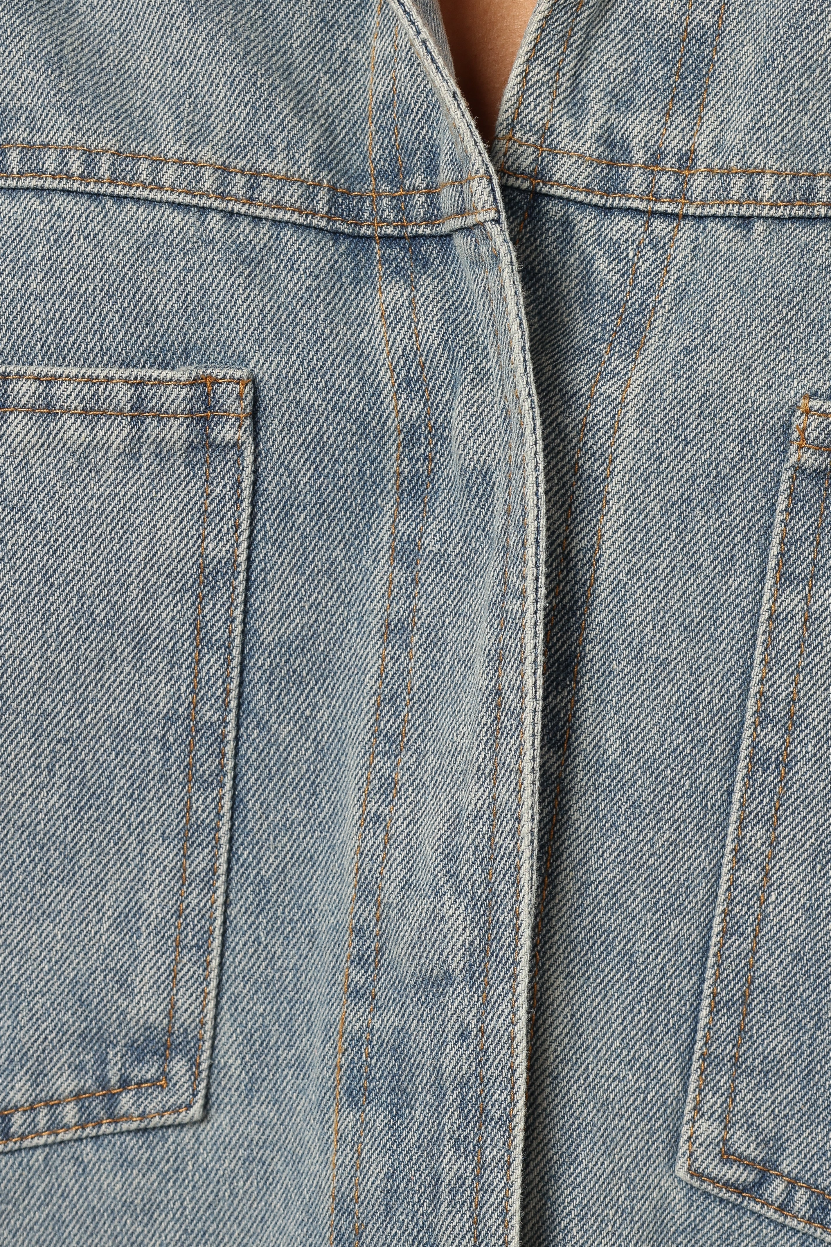 Cassie Oversized Denim Shacket Blue