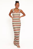 Sommer Midi Dress Multi Stripe