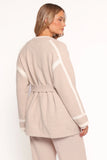 Maloney Tie Front Coatigan Beige