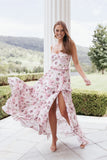 Lillee Tiered Maxi Dress Pink Bloom