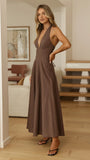 Skye Maxi Dress Chocolate