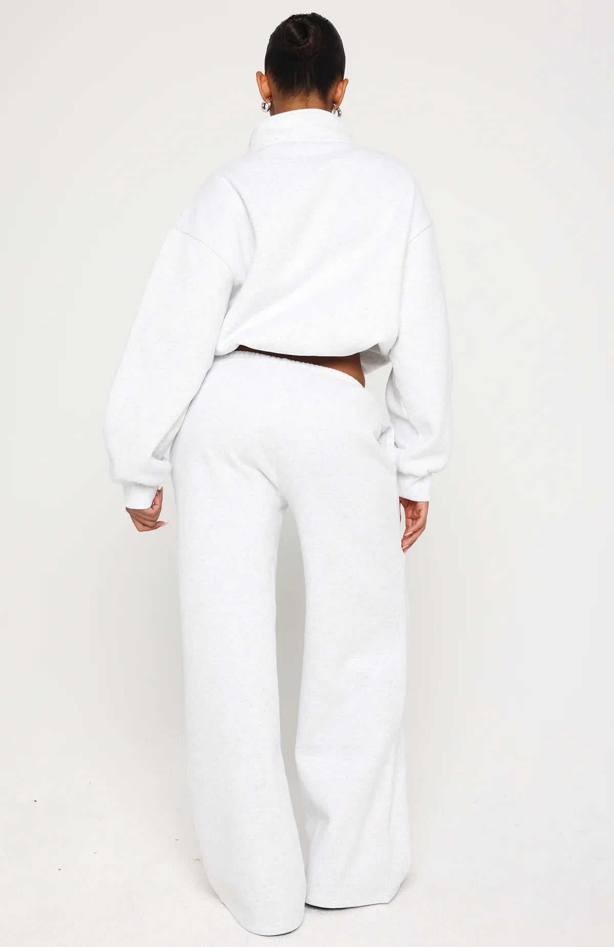 Test Drive Wide Leg Sweatpants Grey Marle