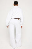 Test Drive Wide Leg Sweatpants Grey Marle