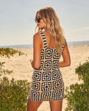 Solana Patchwork Crochet Mini Cover Up Dress