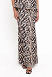 Agnes Skirt Set Brown Zebra