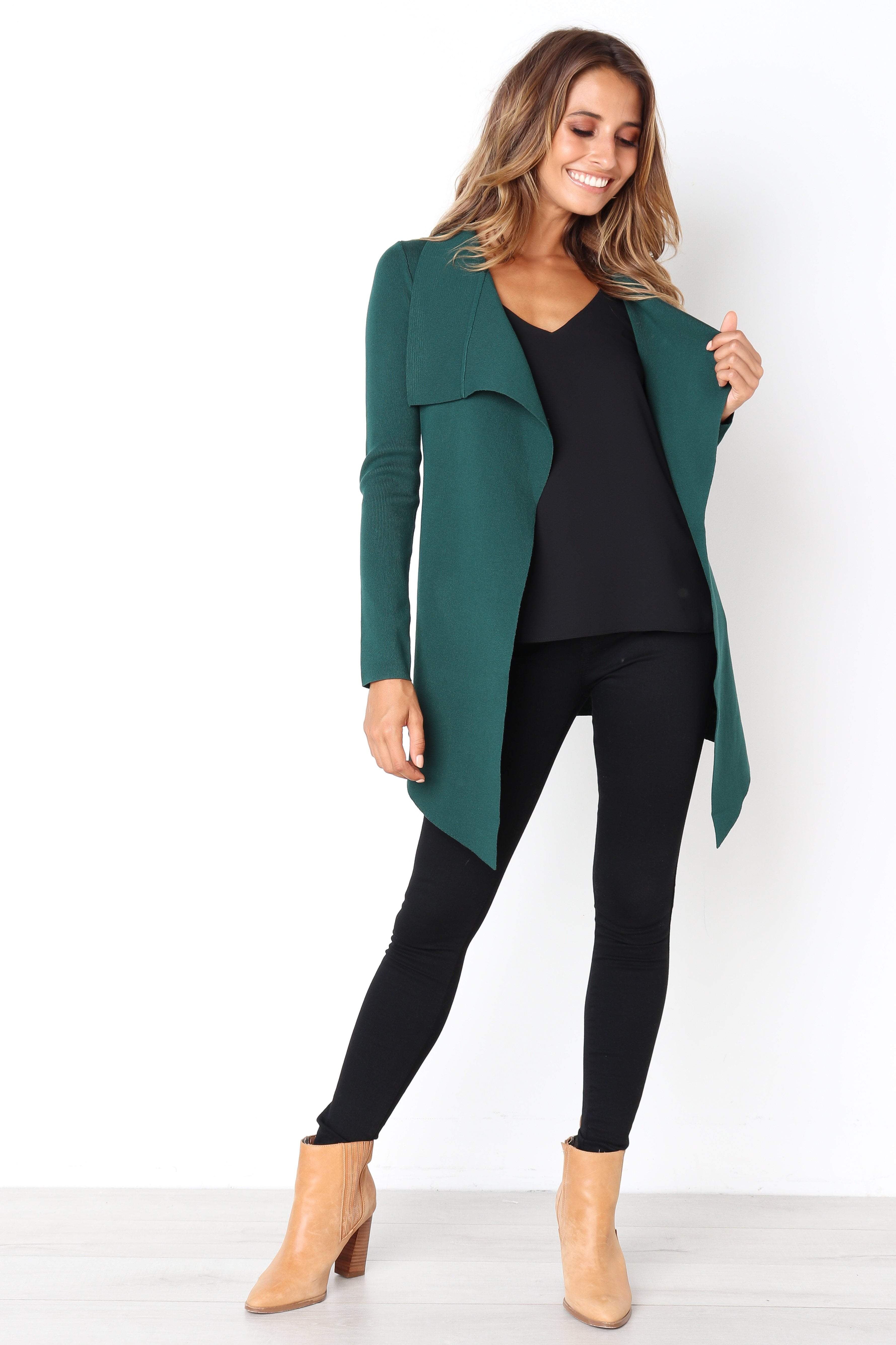 Zimmer Cardigan Forest Green