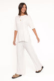 Alix Ribbed Knit Set Cream