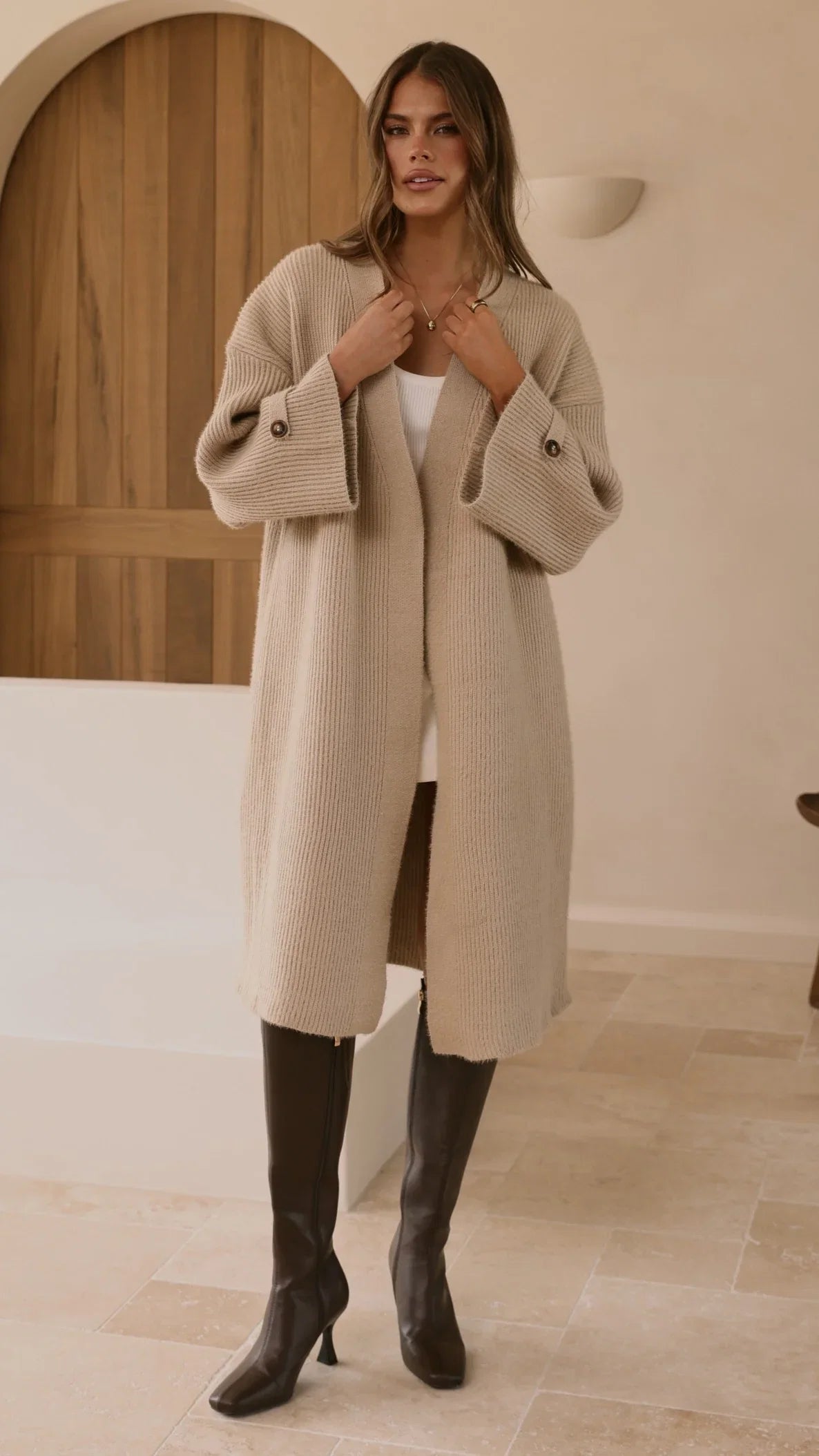 Tiana Coat Chai