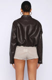 Put In Effort Jacket Chocolate