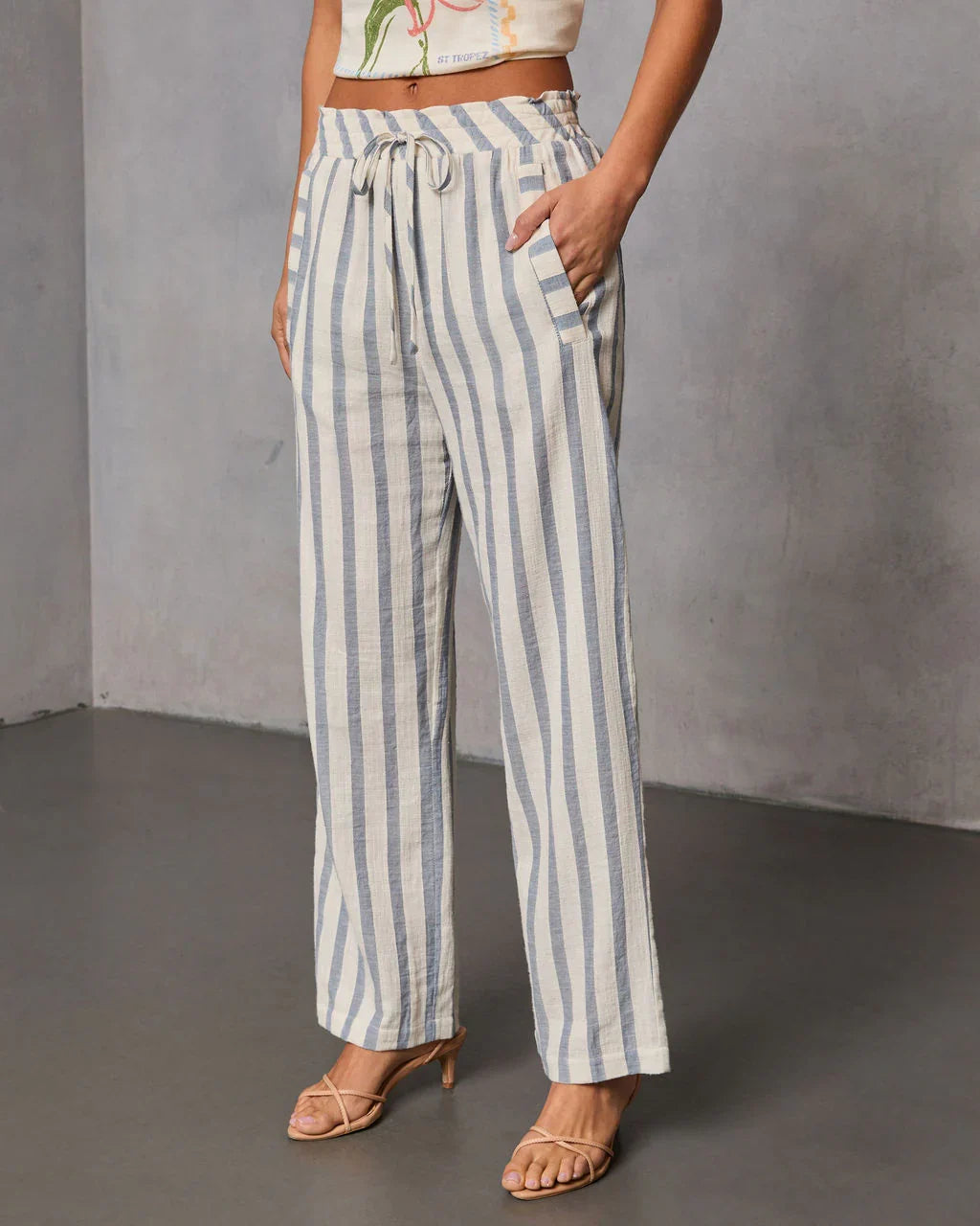 Rubee Striped Wide Leg Pants