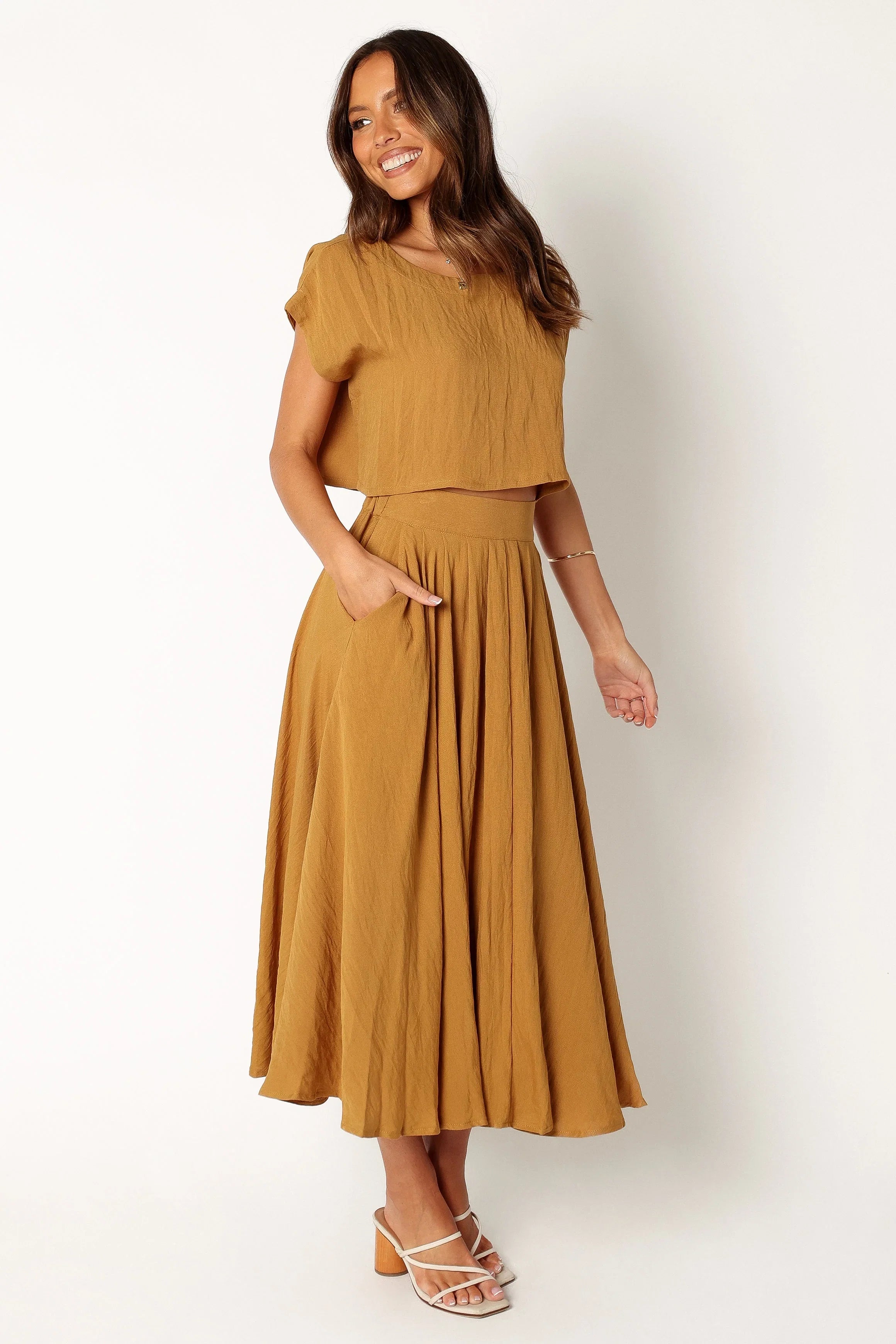 Bessie Two Piece Set Mustard