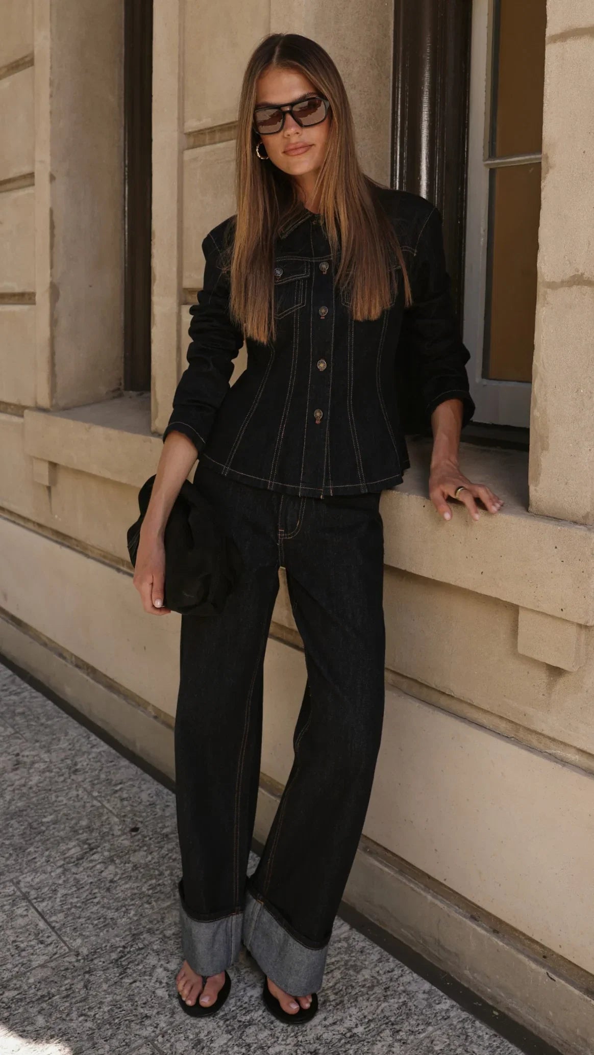 Top Model Cuffed Jean Indigo