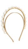 Whitney Headpiece Gold Pearl