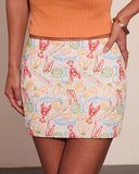 Delana Embroidered Novelty Mini Skirt