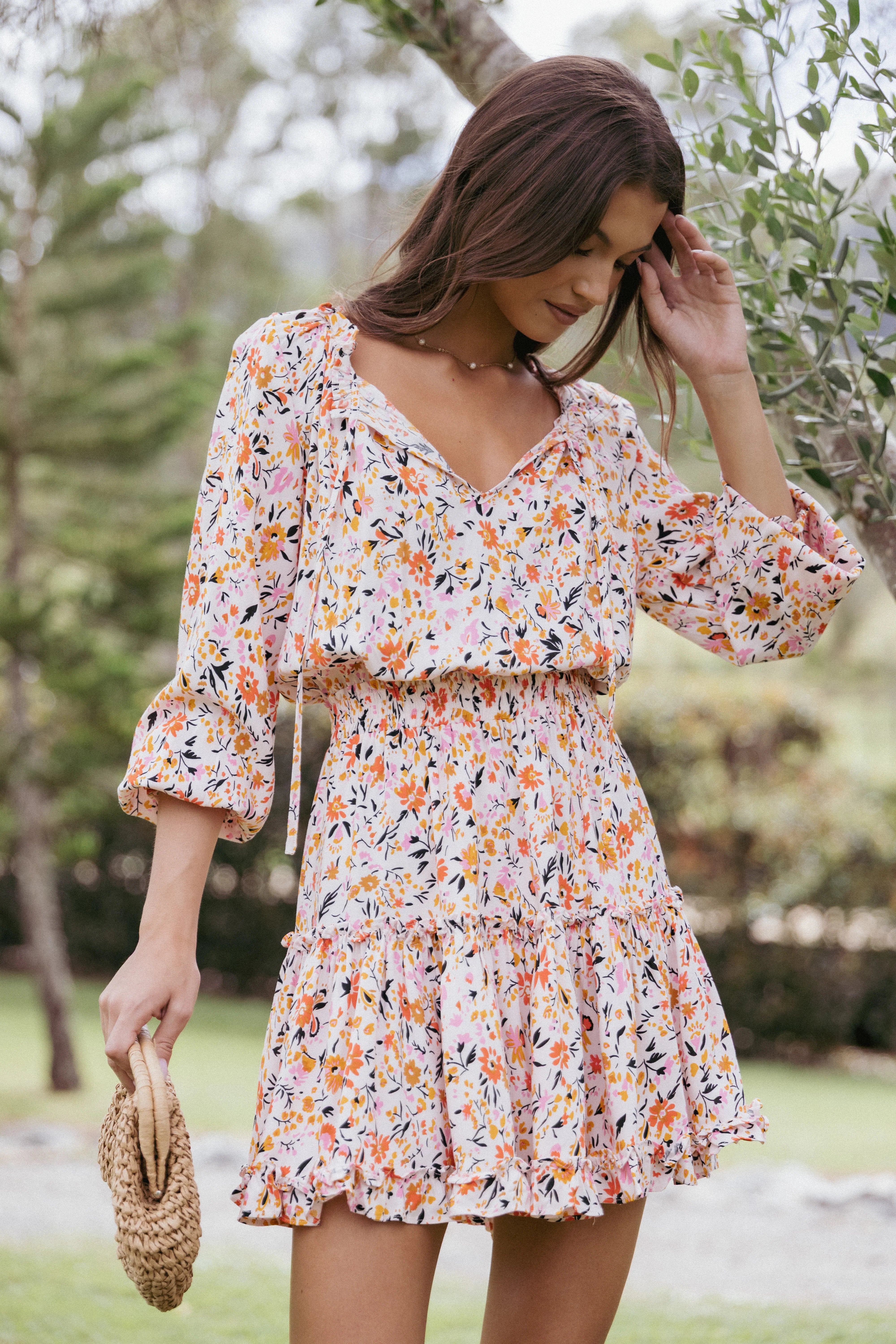Kealan Dress Pink Ditsy floral