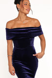 Adair Off Shoulder Maxi Dress Navy