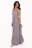 Reid Maxi Dress Brown Gingham