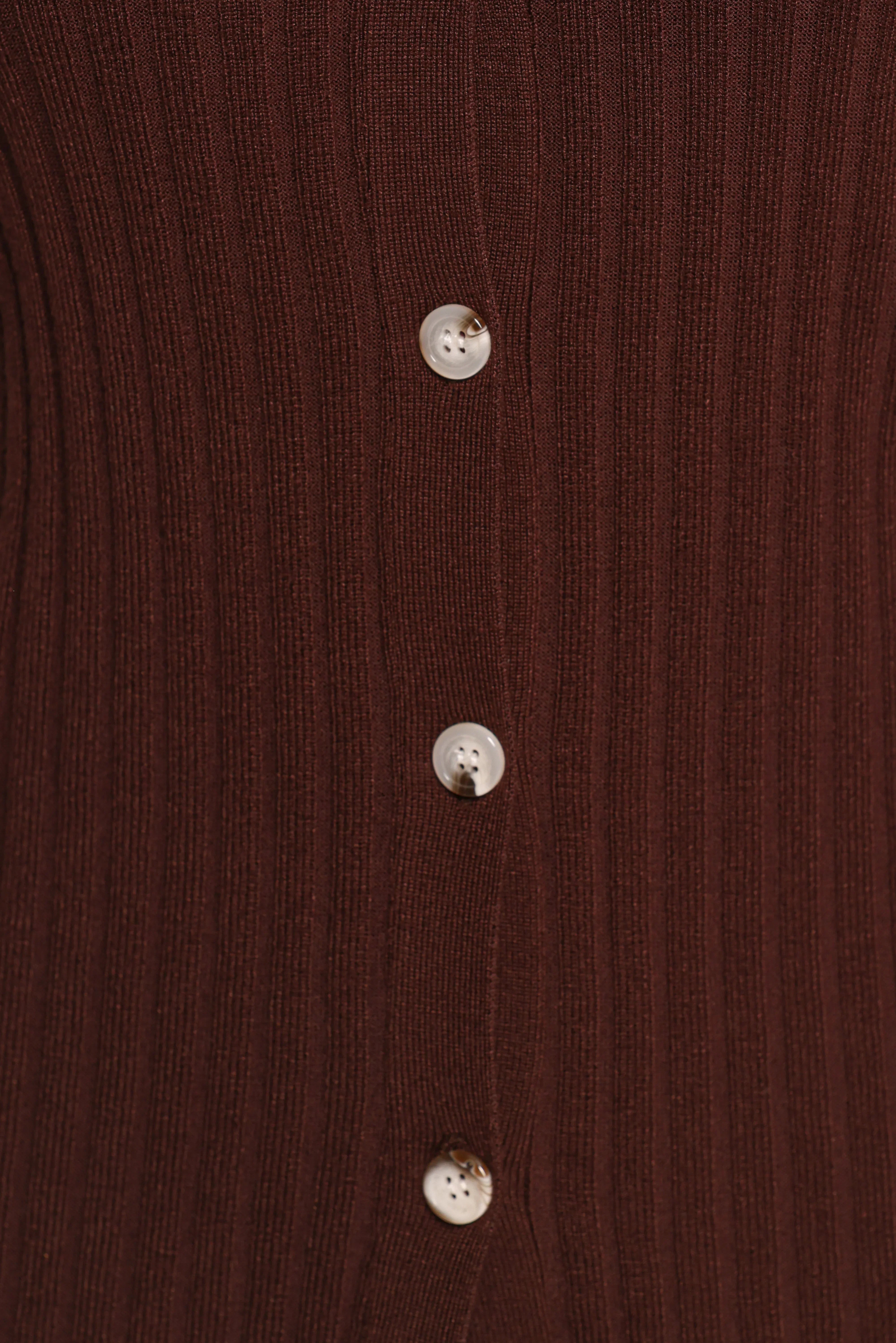 Aylia Ribbed Knit Set Chocolate