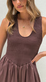 Amira Maxi Dress Chocolate