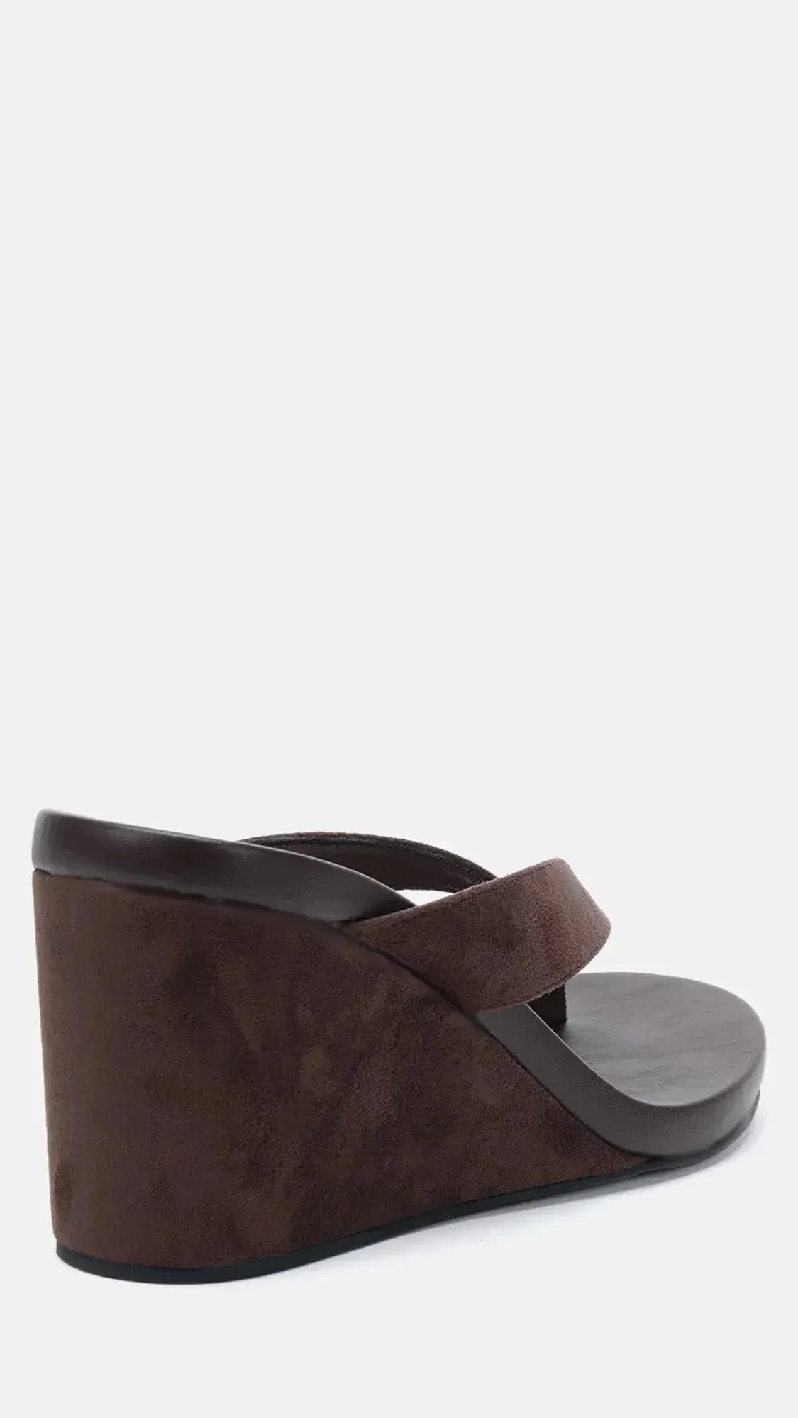 Baci Wedge Espresso Suede
