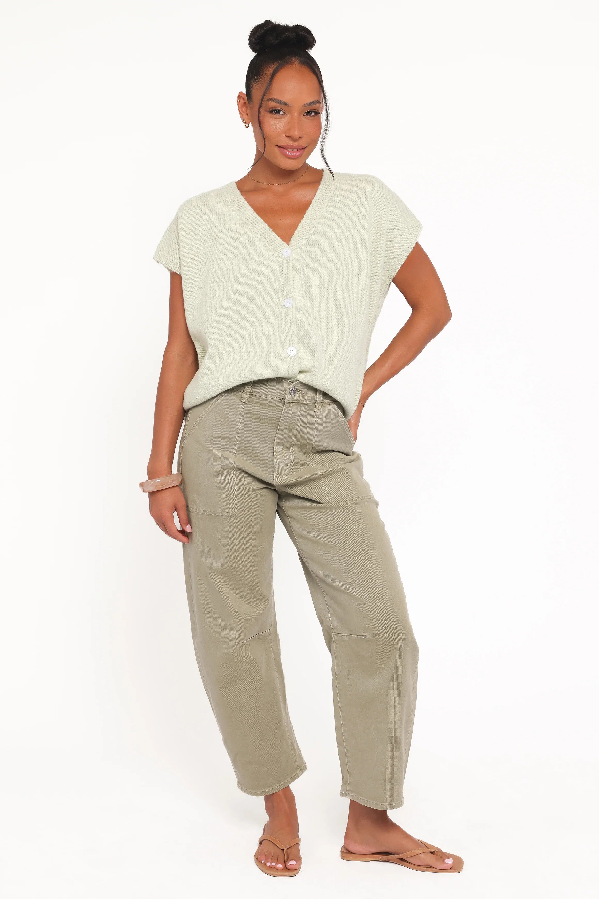 Mariana Knit Vest Sage