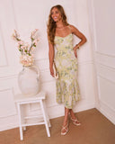 Sunlit Itinerary Floral Midi Dress