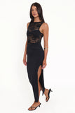 Tinashe Lace Midi Dress Black