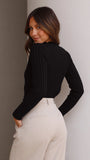 Imogen Long Sleeve Top Black
