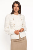 Cleo Floral Cardigan Cream