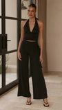 Sarki Wrap Waist Pants Black