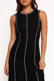Kyrie Midi Dress Black White